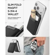 Spigen S314-4 Slim Fold MagFit peněženka se stojánkem pro MagSafe, černá