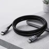 Blavec Zumi USB-C na USB-C kabel PD 60W 3A s LCD displejem 1m černý