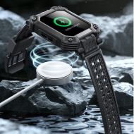 Supcase Unicorn Beetle Pro & Tempered Glass Apple Watch 4/5/6/7/8/9/SE (44/45mm) Black
