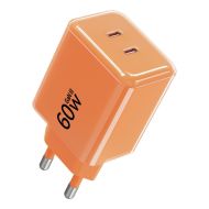 Forcell F-Energy GaN III Crystal Color 60W nabíječka 2× USB-C s kabelem