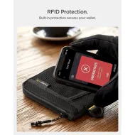 Spigen LF300 Soft RFID peněženka na karty, černá