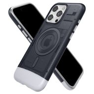 Pouzdro Spigen Classic C1 MagFit s MagSafe pro iPhone 15 Pro Max šedé