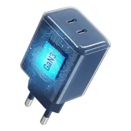 Forcell F-Energy GaN III Crystal Color 60W nabíječka 2× USB-C s kabelem