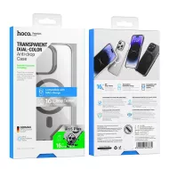 Pouzdro HOCO Anti-Fall AS6 MagSafe Apple iPhone 15 Plus čiré/černé