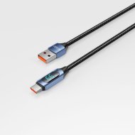 Tech-Protect UltraBoost LED YJ-0036 Kabel USB-A na USB-C 66W/6A 2m černý/modrý