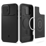 Pouzdro Spigen Optik Armor MagFit iPhone 14 Pro Max černé