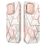 Pouzdro i-Blason Cosmo Mag iPhone 15 Pro Max - Marble Pink