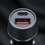 Blavec BS-03B-C Carbon autonabíječka USB-C + USB-A 48W s kabelem USB-C