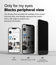 Ringke EASY SLIDE 2-Pack Privátní tvrzená skla iPhone 17e / 16e