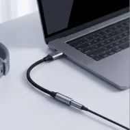 Tech-Protect Ultraboost USB-C na 3,5mm jack adaptér s DAC CX31993 – Iron Grey