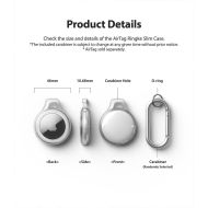 Pouzdro Ringke Slim + 4x fólie pro Apple AirTag (Smoke Black)