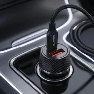 Blavec BS-03B-C Carbon autonabíječka USB-C + USB-A 48W s kabelem USB-C