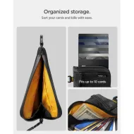 Spigen LF300 Soft RFID peněženka na karty, černá