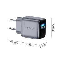 Nabíječka Tech-Protect PowerVision NC45W-GAN 1-PORT PD USB-C 45W