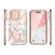 Pouzdro i-Blason Cosmo Mag iPhone 15 Pro - Marble Pink