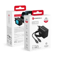 Forcell F-Energy GaN III Crystal Color 60W nabíječka 2× USB-C s kabelem
