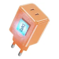 Forcell F-Energy GaN III Crystal Color 60W nabíječka 2× USB-C s kabelem