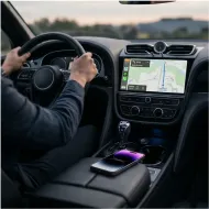 Tech-Protect UltraBoost CA01 adaptér pro Apple CarPlay a Android Auto s USB - černý