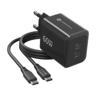 Forcell F-Energy GaN III Crystal Color 60W nabíječka 2× USB-C s kabelem