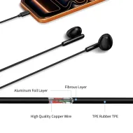 Tech-Protect Ultraboost Core G4 USB-C drátová sluchátka s mikrofonem