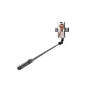 Tech-Protect L05S Bezdrátová teleskopická selfie tyč s tripodem LED lampou - černá