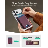 ESR Classic RFID Magnetic Wallet Stand – MagSafe peněženka se stojánkem na 5 karet