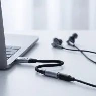 Tech-Protect Ultraboost USB-C na 3,5mm jack adaptér s DAC CX31993 – Iron Grey