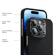 Benks MagClap ArmorAir MagSafe Kevlar 600D iPhone 15 Pro Max černý