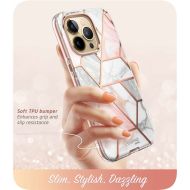 Pouzdro i-Blason Cosmo iPhone 14 Pro Max Marble Pink