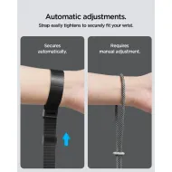Spigen Universal Adjustable Lanyard Strap Wrist – nastavitelné poutko na zápěstí, černá