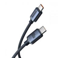Kabel Baseus Crystal Shine USB-C / USB-C PD100W 1,2m černý