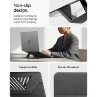 Spigen SlimFold LD201-S6 skládací stojánek na notebook do 14" Space Grey