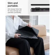 Spigen SlimFold LD201-S8 stojánek na notebook a tablet do 16" Space Grey