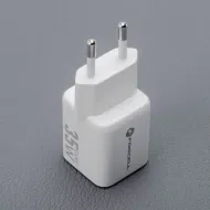 Forcell F-Energy VT-35C Mini GaN III 35W rychlá síťová nabíječka USB-A USB-C PD QC 4.0 bílá
