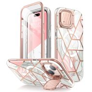 Pouzdro i-Blason Cosmo Mag iPhone 15 - Marble Pink
