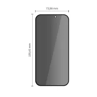 Tech-Protect Glass SPY+ 2-Pack privátní tvrzené sklo pro iPhone 18 Pro