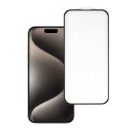 Tvrzené sklo HARD Full Glue 5D iPhone 15 Pro černé