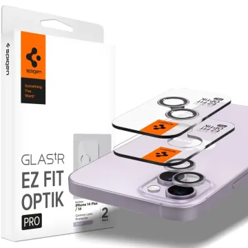 Spigen GLAStR EZ FIT Optik PRO 2-Pack iPhone 14 / 14 Plus / 15 / 15 Plus Purple
