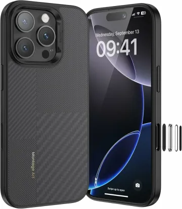 Pouzdro Benks Montage ArmorPro Kevlar® Camera Control iPhone 16 Pro Max – černé