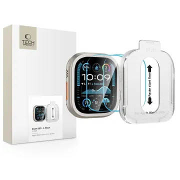 Tech-Protect Easy Set+ 2-Pack Apple Watch Ultra 1/2/3 49mm čiré