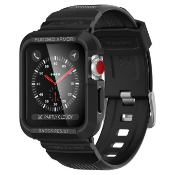 Odolný kryt s řemínkem Spigen Rugged Armor Pro na Apple Watch Series 3/2/1 (42mm) Odolný kryt s řemínkem Spigen Rugged Armor Pro na Apple Watch Series 3/2/1 (42mm)