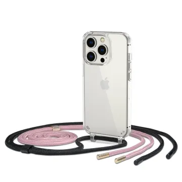 Pouzdro Tech-Protect FlexAir Chain iPhone 14 Pro Max Black & Pink