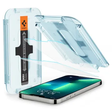 Spigen GLAStR EZ FIT iPhone 17e / 16e / 14 / 13 Pro / 13 [2 Pack]