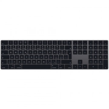 Apple Magic Keyboard MRMH2CZ/A s numerickou klávesnicí - CZ, vesmírně šedá Apple Magic Keyboard MRMH2CZ/A s numerickou klávesnicí - CZ, vesmírně šedá