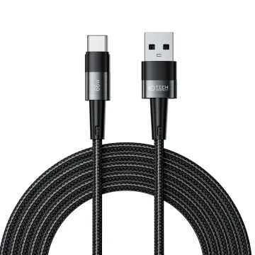 Kabel Tech-Protect UltraBoost YJ-0022 USB-A na USB-C 66W/6A 3m černý/šedý