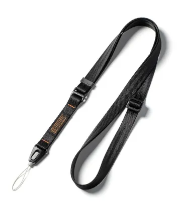 Ringke Lanyard Strap Crossbody – nastavitelná šňůrka na telefon přes rameno, černá