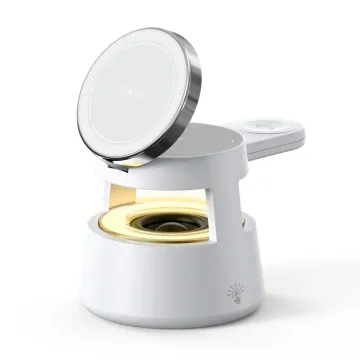 DUZZONA W23 5v1 bezdrátová nabíječka s Bluetooth reproduktorem a lampičkou