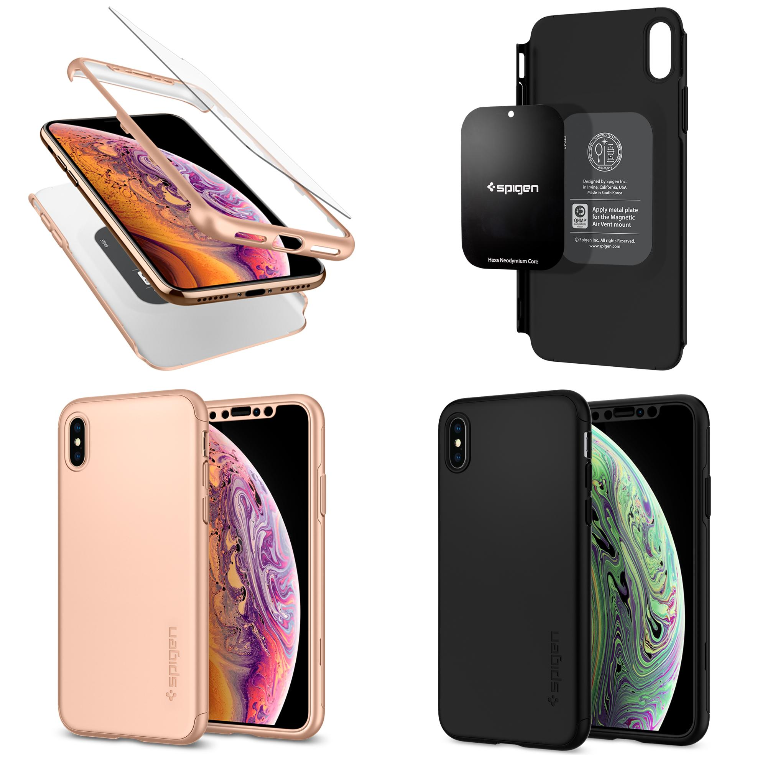 Pouzdro s ochranným sklem Spigen Thin Fit 360 pro iPhone XS MAX Pouzdro s ochranným sklem Spigen Thin Fit 360 pro iPhone XS MAX