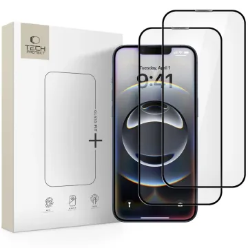 Tech-Protect Glass Fit+ 2-Pack: Tvrzené sklo pro iPhone 17e / 16e / 14 / 13 Pro / 13