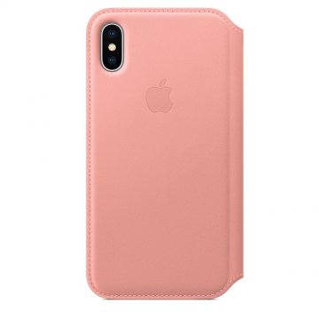 Kožené pouzdro Apple Leather Folio iPhone XS/X MRGF2ZM/A Bledě růžové (Soft Pink) Kožené pouzdro Apple Leather Folio iPhone XS/X MRGF2ZM/A Bledě růžové (Soft Pink)
